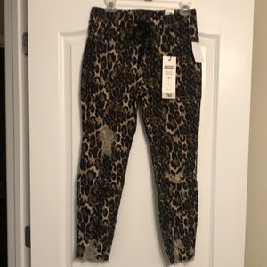 YMI Cheetah Jogger with Distressing